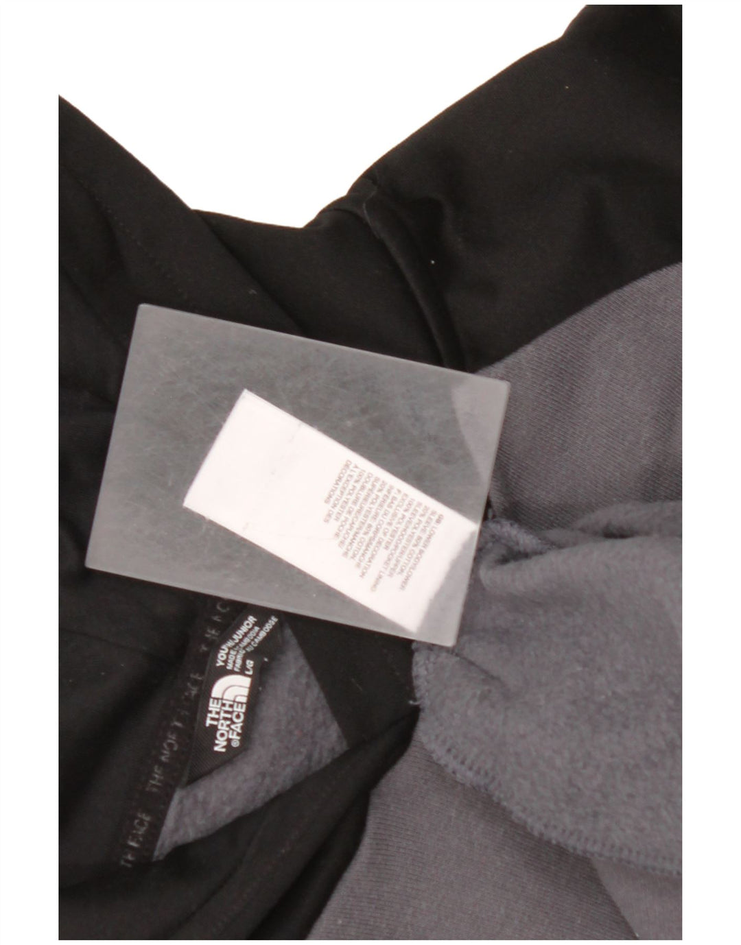 Chłopięcy sweter z kapturem THE NORTH FACE 11-12 lat, duży, szary, z blokami kolorów