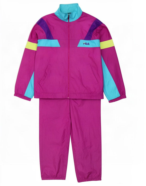 Dres męski Fila IT 54 XL Fioletowy poliamid z blokami kolorów