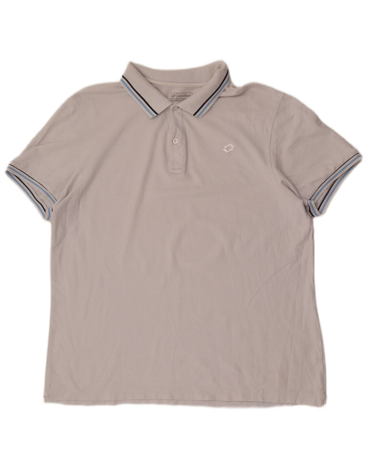 Męska koszulka polo Lotto 2XL szara