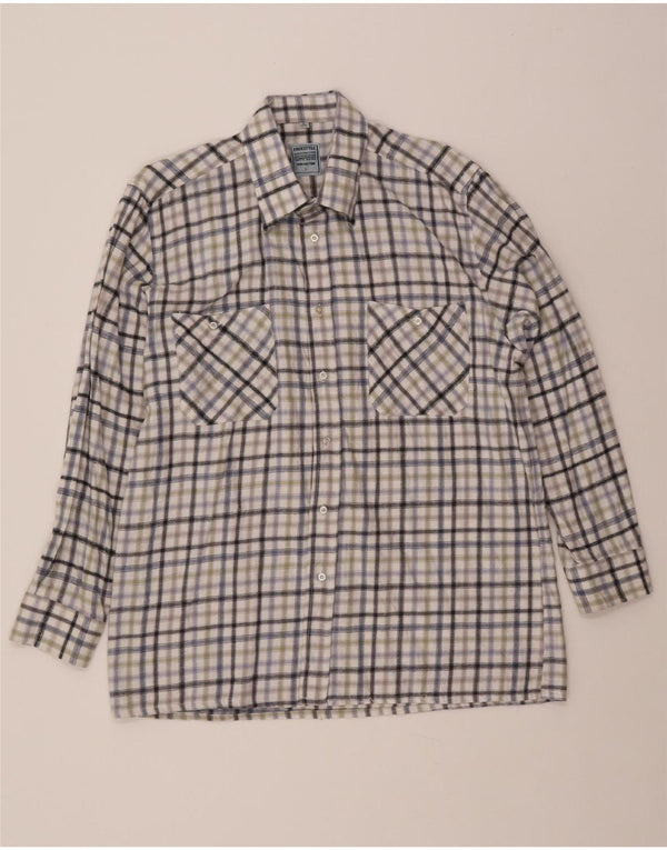 FREE STYLE Męska koszula flanelowa rozmiar 41/42, duża, wielobarwna, bawełniana krata