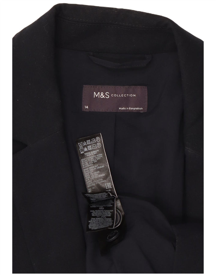 Marks & Spencer Damska marynarka zapinana na 1 guzik UK 14, duża, granatowa