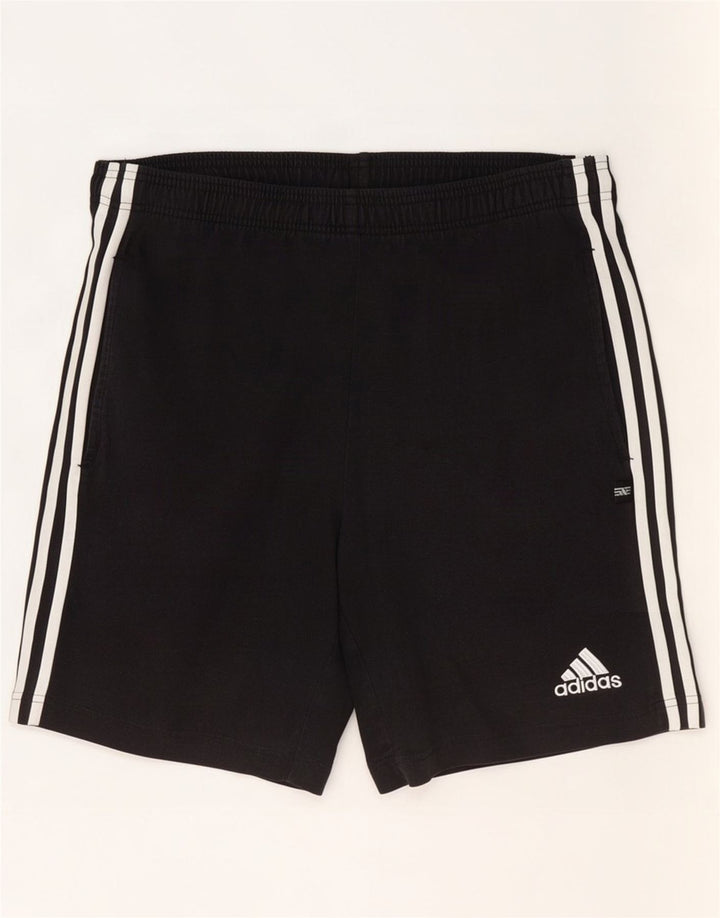 Męskie spodenki sportowe Adidas, średnie czarne, bawełniane