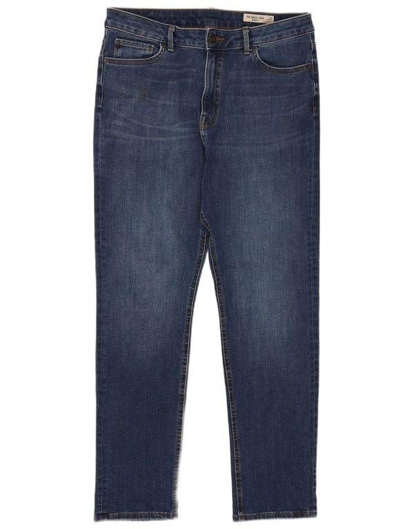 Marks & Spencer Damskie jeansy slim UK 14 Large W32 L27 Niebieskie bawełniane