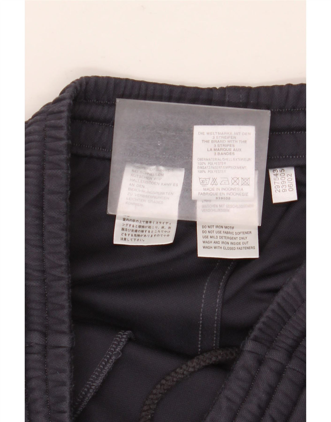 Męskie spodnie dresowe Adidas UK 36/38 Mały granatowy poliester