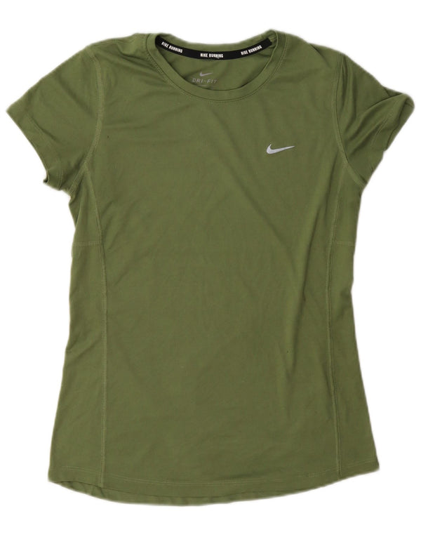 Damska koszulka Nike Dri Fit Top UK 10, mała, zielona