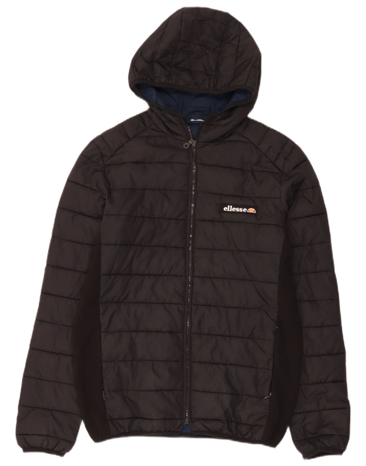 Męska ocieplana kurtka z kapturem Ellesse UK 36 Small Black Nylon