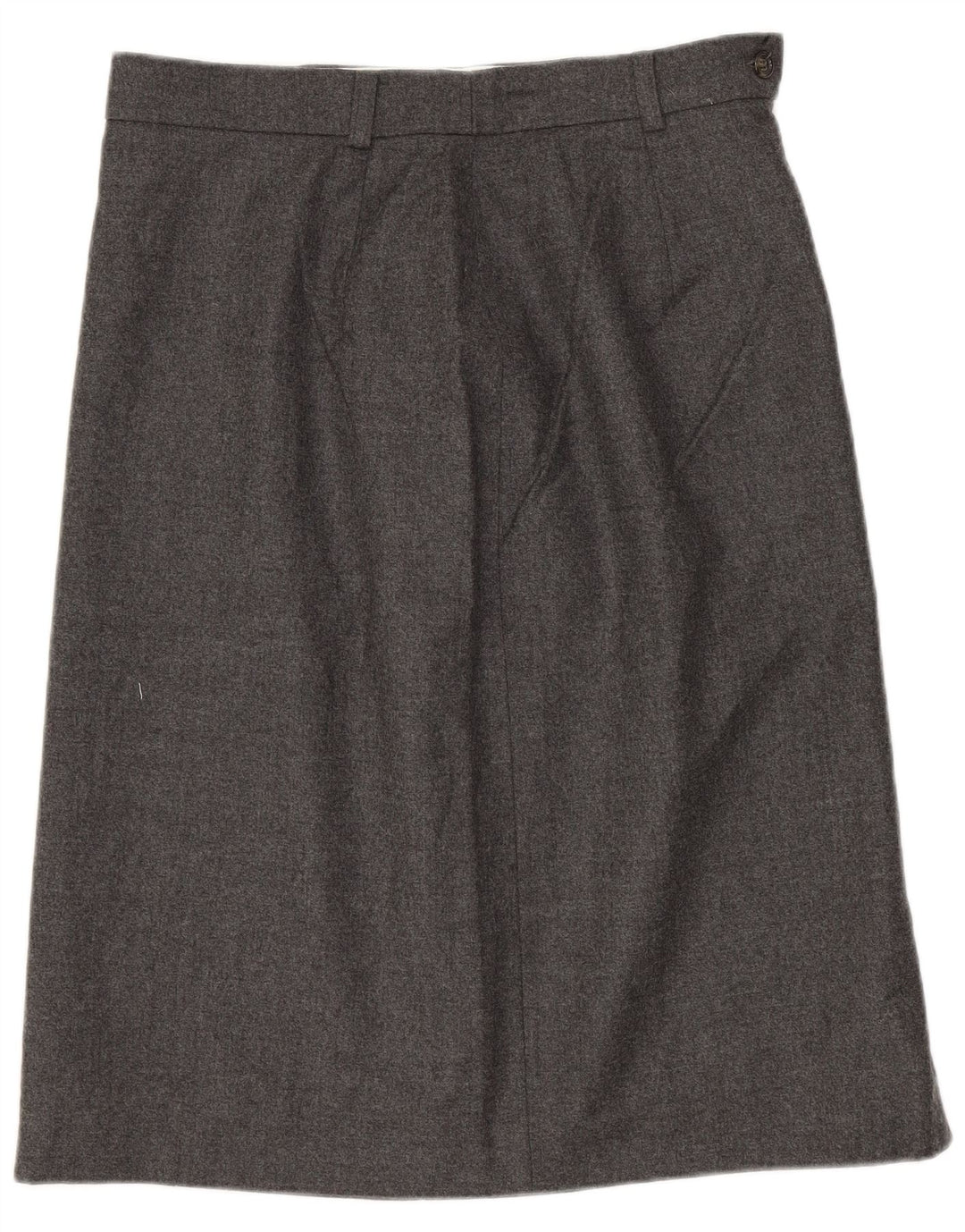 Max Mara Damska weekendowa spódnica w kształcie litery A UK 12 Medium W28 Szara dziewicza wełna