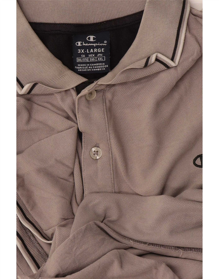 Męska koszulka polo Champion 3XL w szare paski