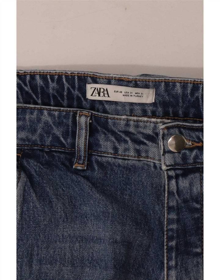 Męskie jeansy Zara Cropped Tapered EU 40 Medium W31 L25 Niebieskie