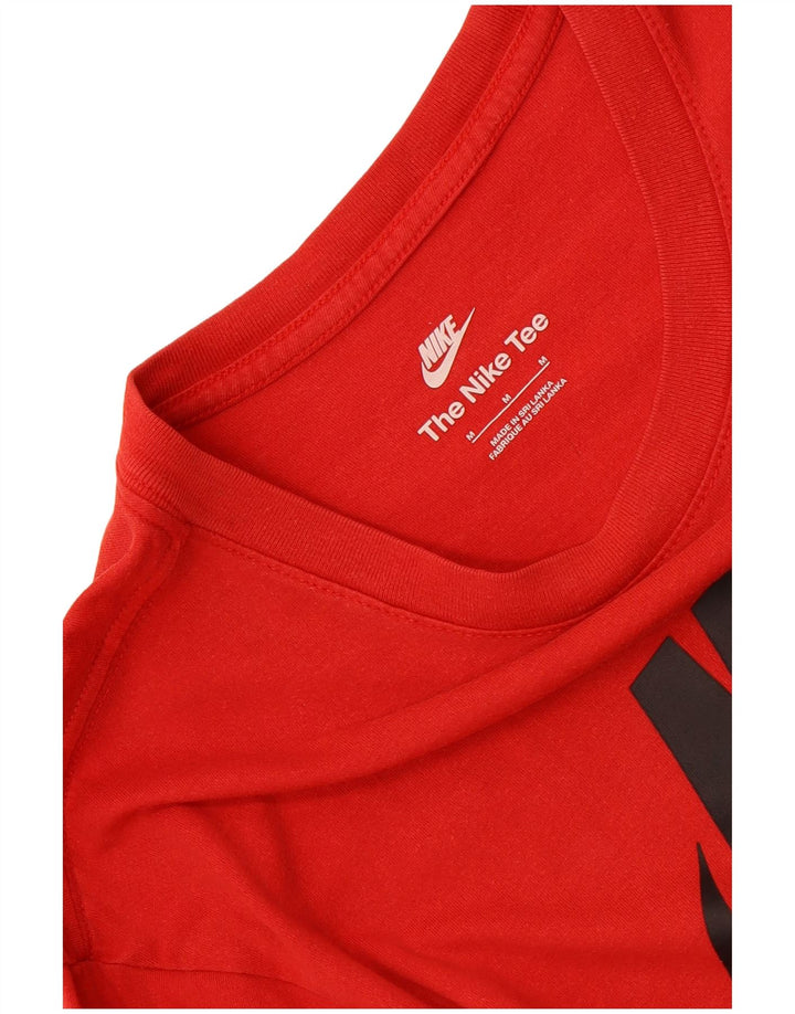 Męski T-shirt z grafiką Nike, średni czerwony
