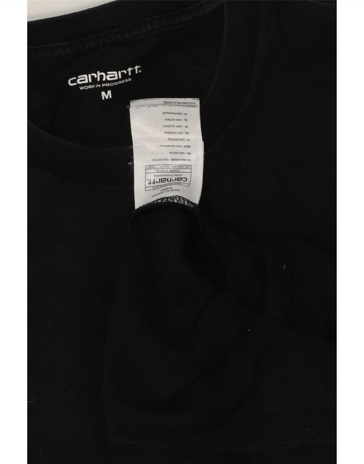 Męska koszulka z grafiką Carhartt, średnia czarna, bawełniana