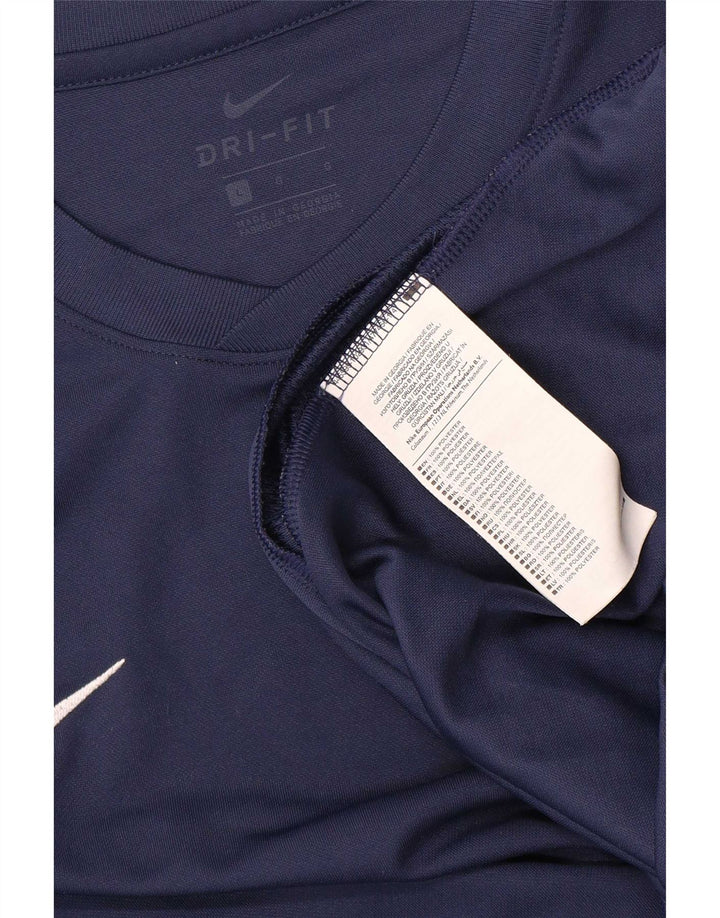 Męski T-shirt Nike Dri Fit, duży, granatowy, poliester