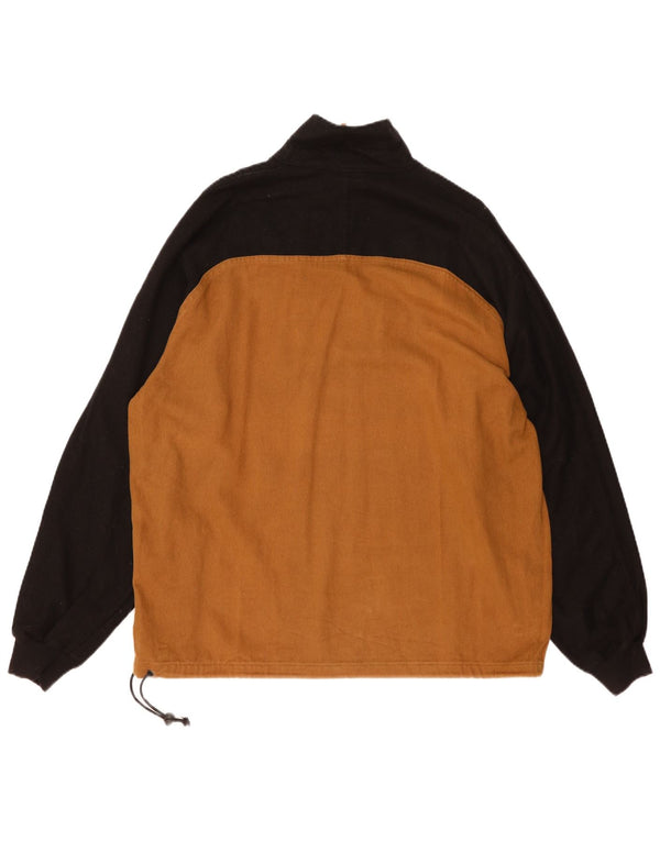 Męski sweter North Sails z zamkiem błyskawicznym XL, brązowy, sportowy z blokami kolorów