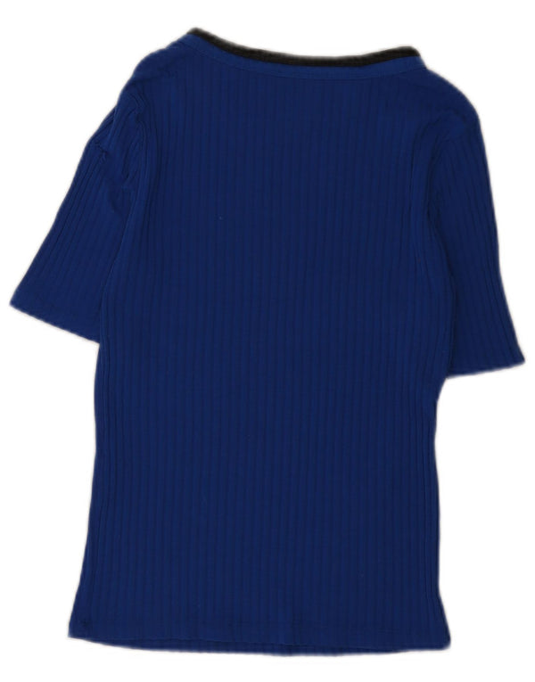 T-shirt damski Zara Top UK 12 średni niebieski