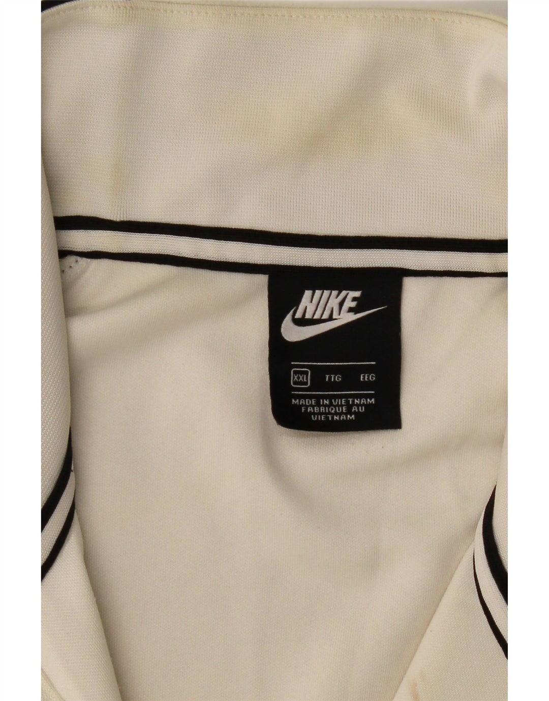 Męski sweter z zamkiem 1/4 Nike, 2XL, czarny poliester z blokami kolorów