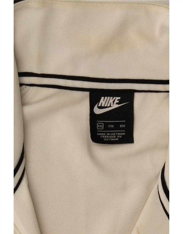 Męski sweter z zamkiem 1/4 Nike, 2XL, czarny poliester z blokami kolorów