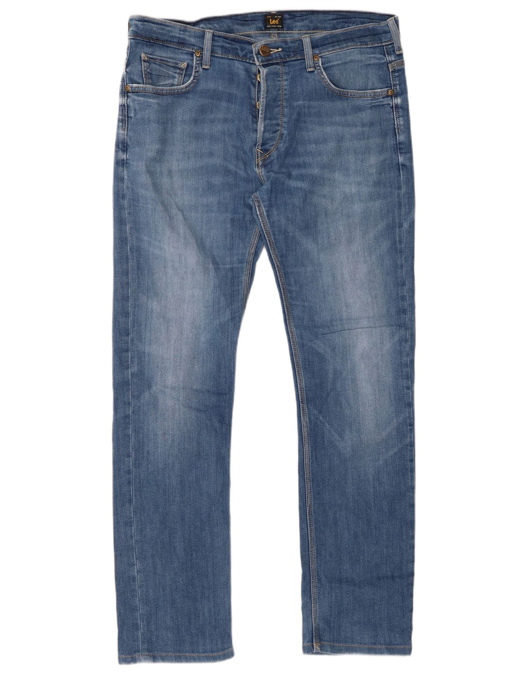 Męskie jeansy Lee Powell Slim W34 L32 Niebieskie bawełniane
