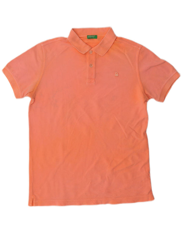 Chłopięca koszulka polo Benetton 13-14 lat, 3XL, pomarańczowa