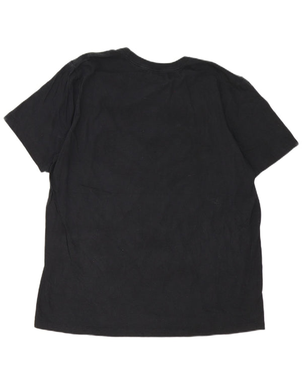 Męska koszulka z grafiką Nike, XL, czarna, bawełniana