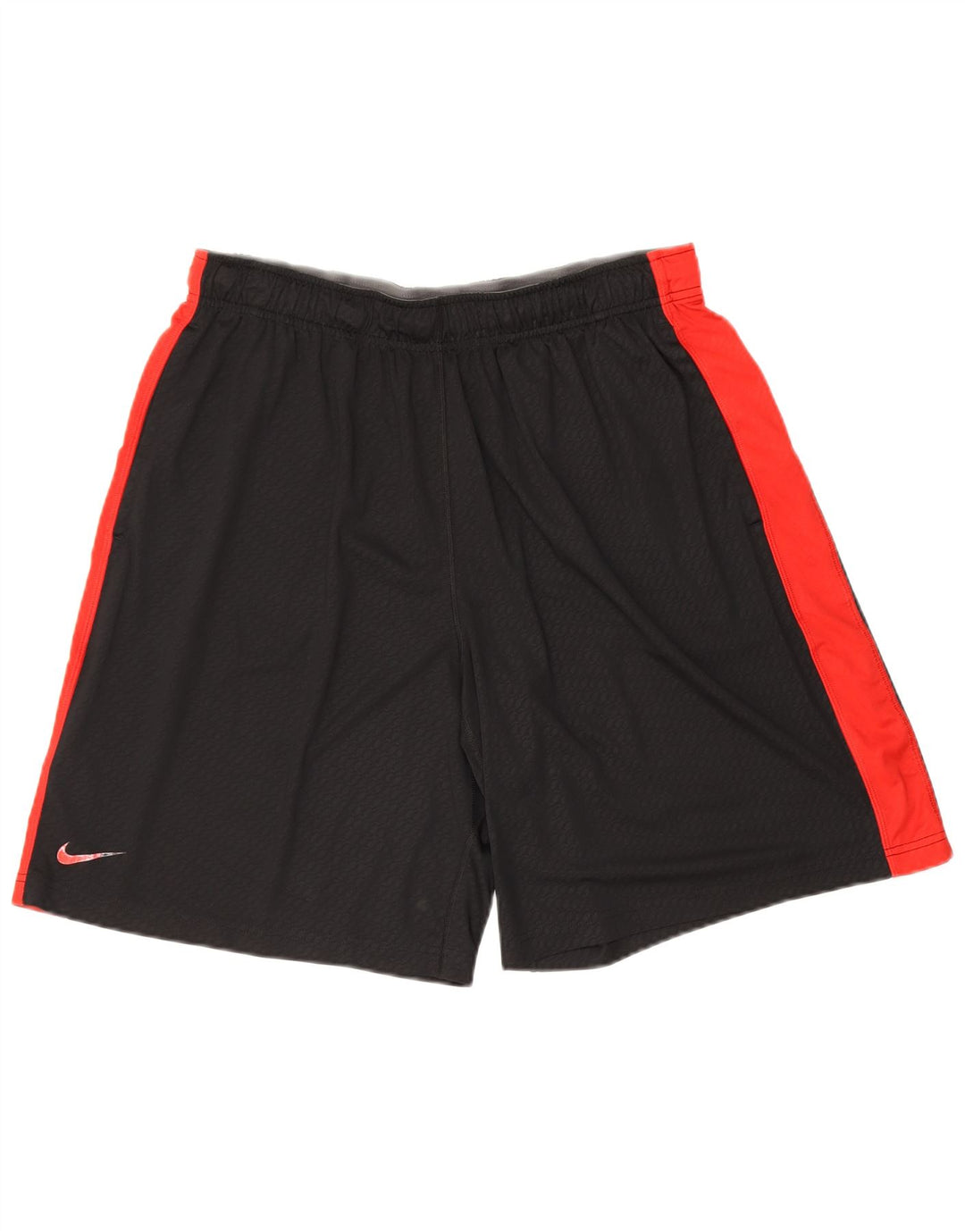 Męskie spodenki sportowe Nike Dri Fit, duży czarny poliester z blokami kolorów