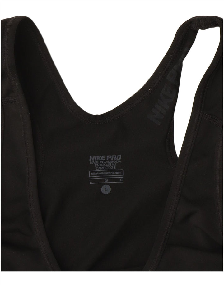 Damska kamizelka Nike Dri Fit Graphic Top UK 14, duża czarna