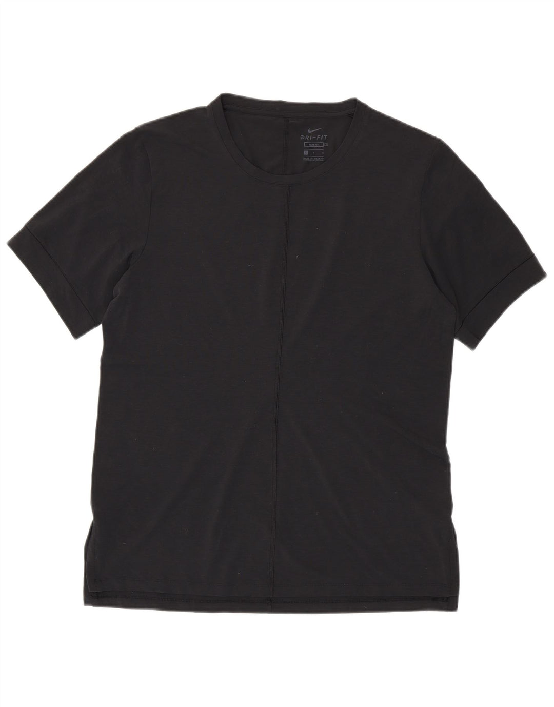 Męski T-shirt NIKE Dri Fit Slim Fit, duży, czarny poliester