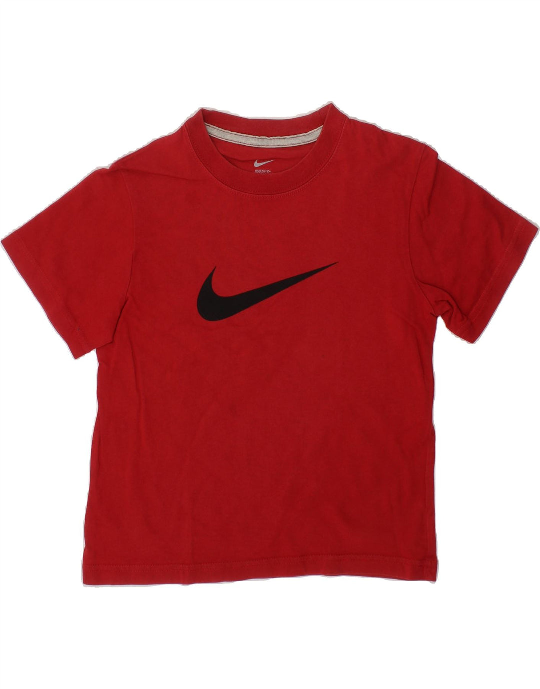 NIKE Boys Graphic T-Shirt Top 5-6 Years Medium  Red Vintage Nike and Second-Hand Nike from Messina Hembry 