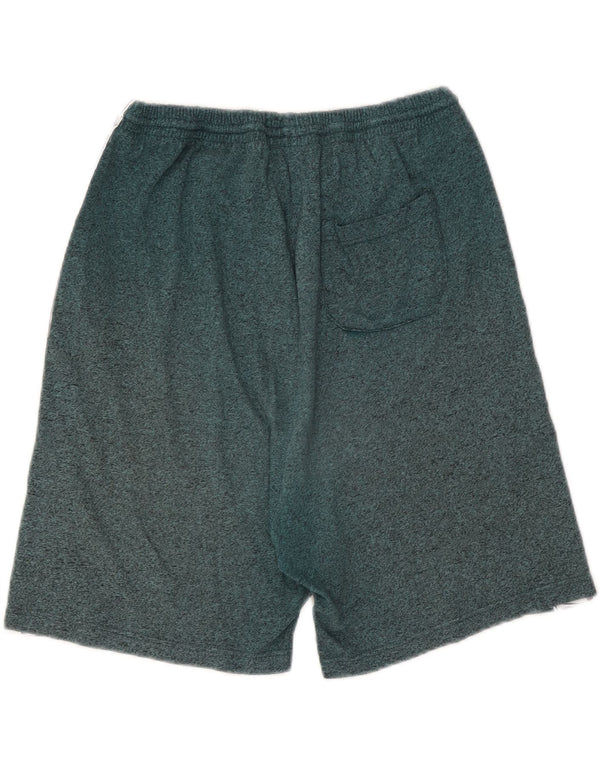 Asics Boys Graphic Sport Shorts 15-16 Years  Green Colourblock Cotton