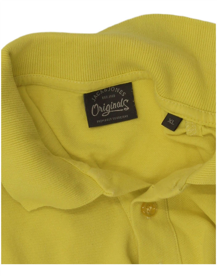 Męska koszulka polo Jack & Jones XL, żółta