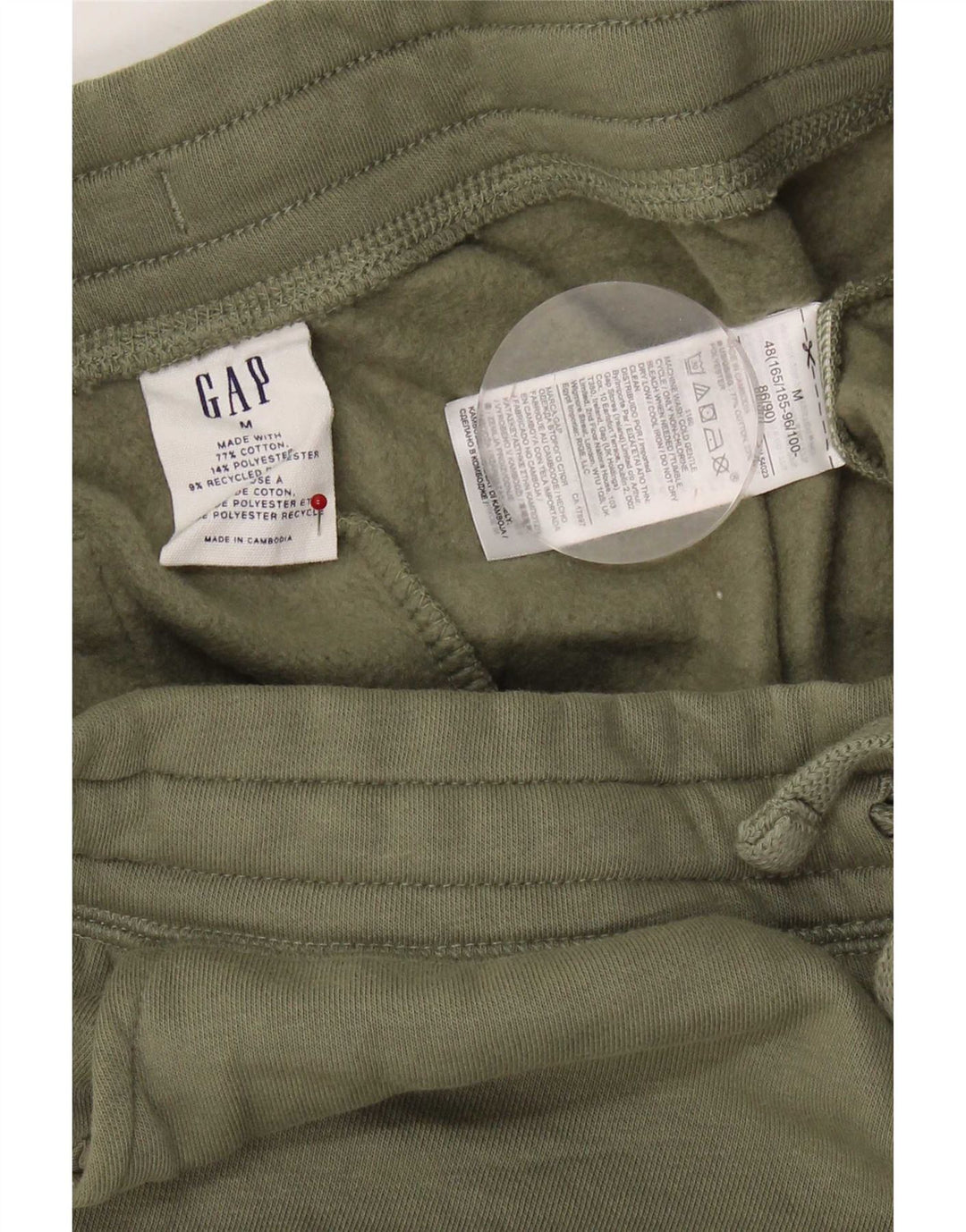 Męskie spodnie dresowe Gap Cargo Joggers, średnia bawełna khaki