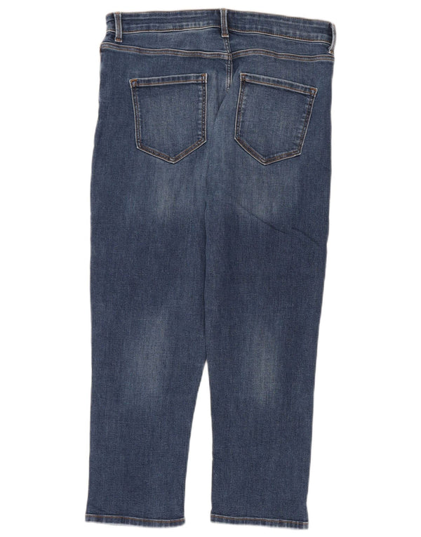 Marks & Spencer Damskie Dżinsy Carrie Capri UK 14 Duże W32 L22 Niebieskie