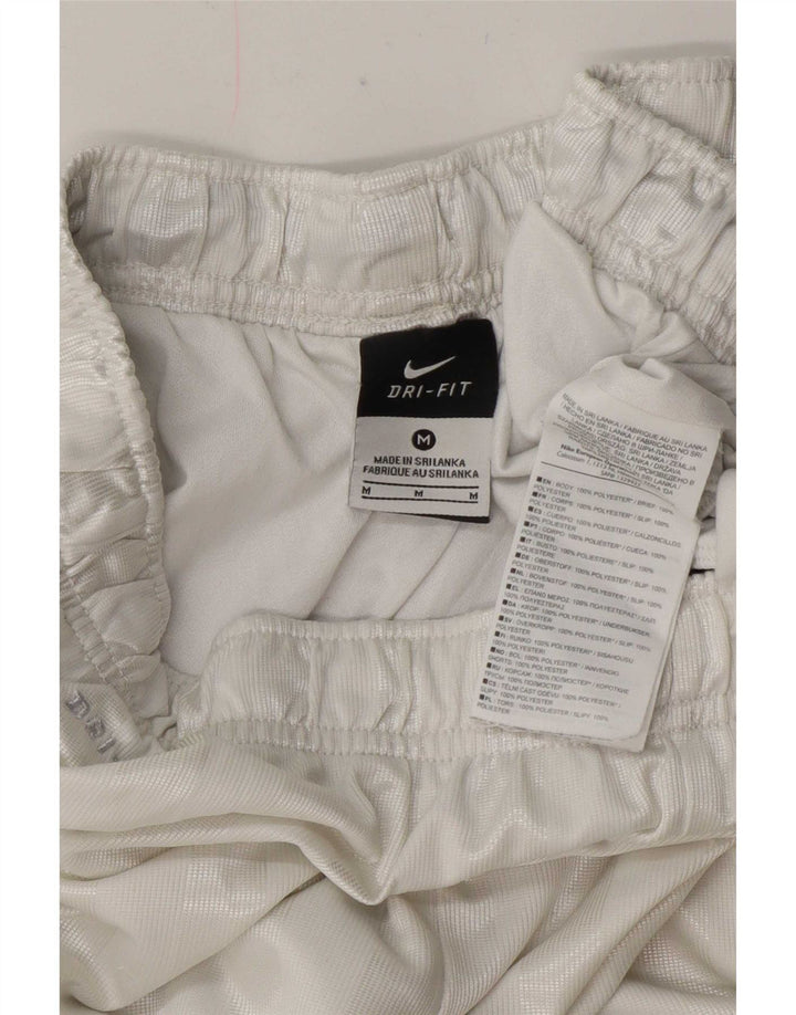 Męskie spodenki sportowe Nike Dri Fit Regular, poliester w średnie białe paski