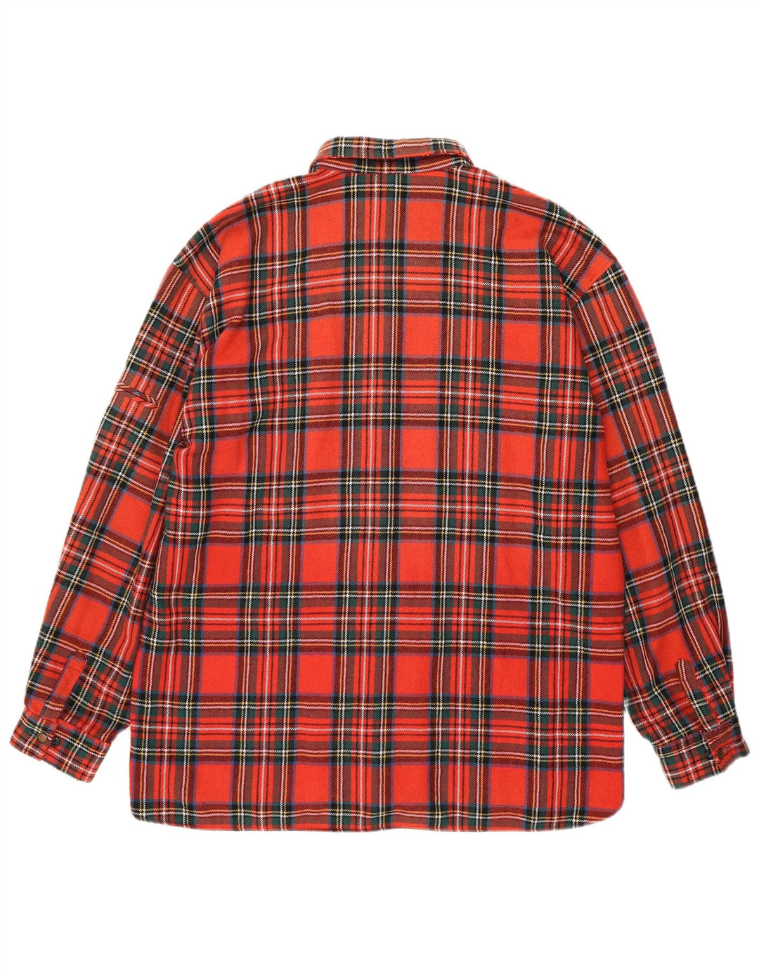 Vintage męska koszula flanelowa XL w czerwoną kratę