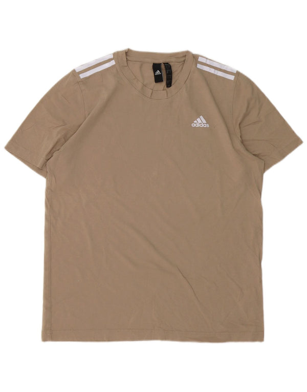 Adidas Męska koszulka Top Medium Beżowa Bawełna