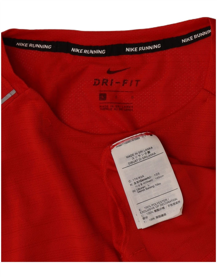 Męski T-shirt Nike Dri Fit, duży, czerwony, poliester