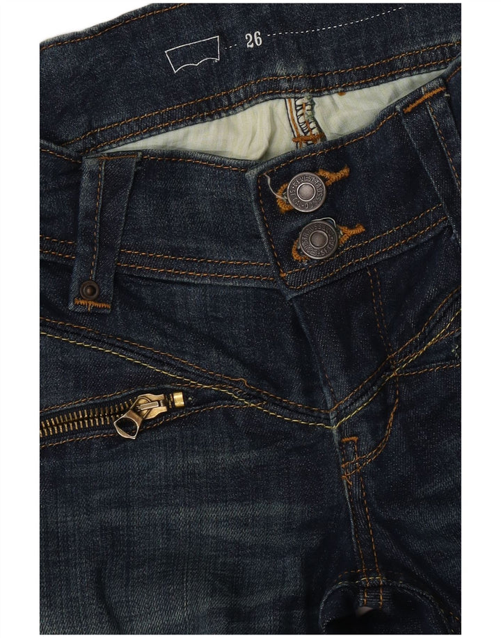Damskie proste dżinsy Levi's W26 L32 niebieskie