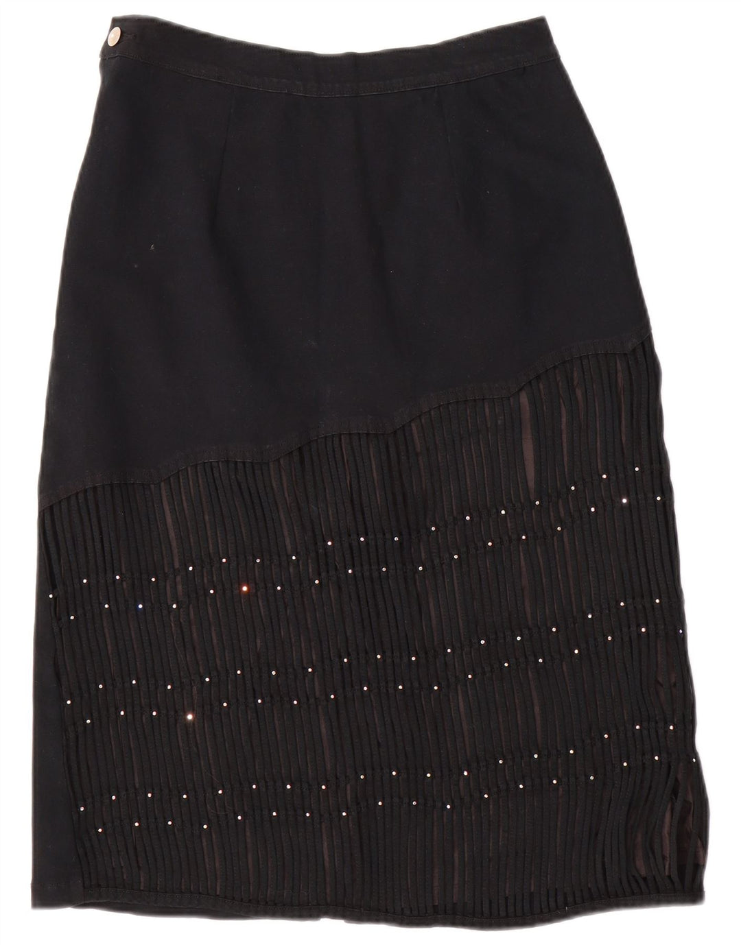 Damska spódnica dżinsowa VINTAGE W30 Średnia Czarna