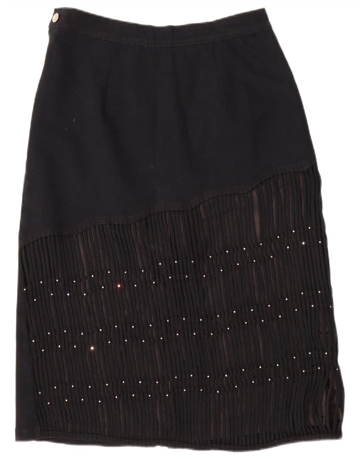 Damska spódnica dżinsowa VINTAGE W30 Średnia Czarna