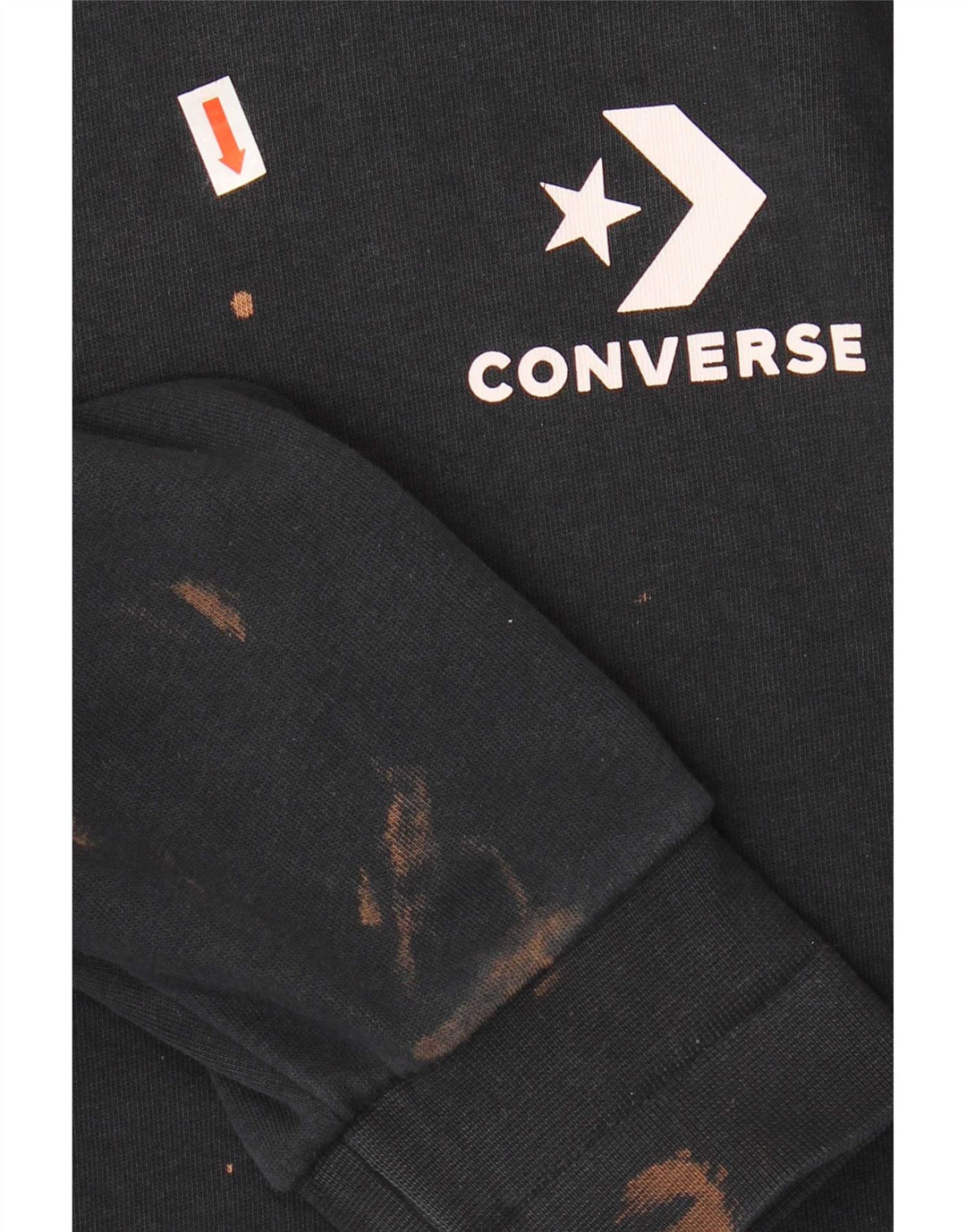 Męska bluza Converse Sweter, średnia czarna, bawełniana