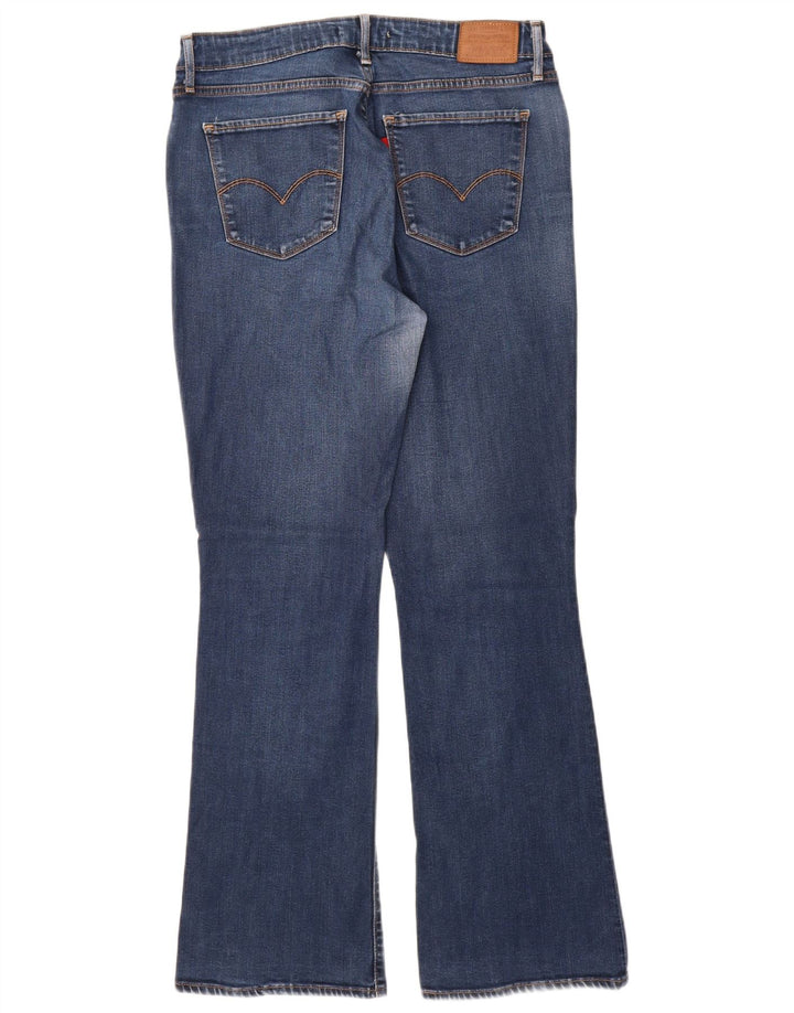 Damskie dżinsy Levi's 725 z wysokim stanem Bootcut W31 L32 Niebieska bawełna