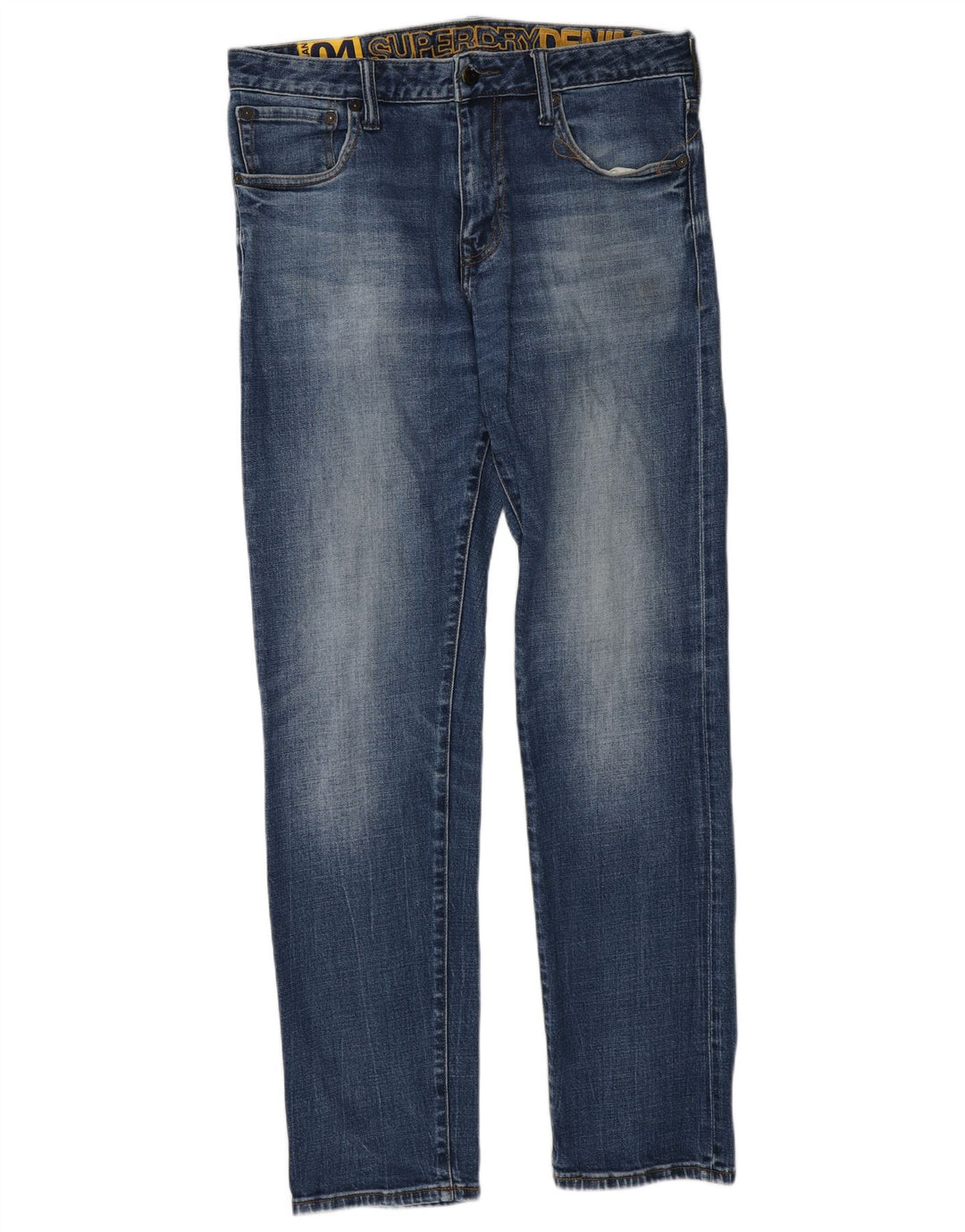 Męskie jeansy Superdry Slim W32 L34 Niebieskie, bawełniane