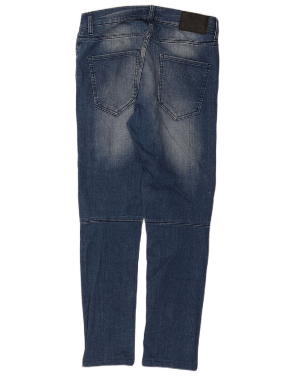 Męskie jeansy Zara w trudnej sytuacji EU 40 Medium W31 L28 Niebieski blok kolorów