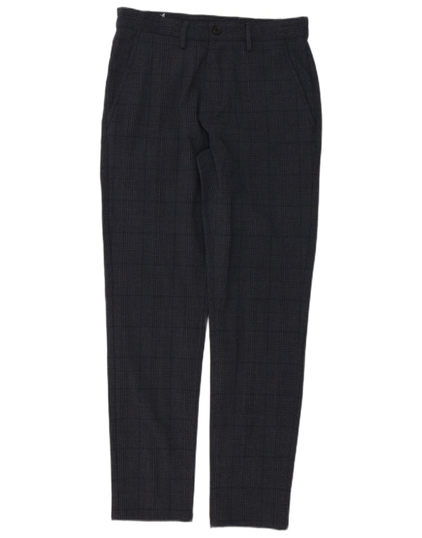 Spodnie męskie Zara Slim Chino EU 36 XS W29 L29 Granatowa kratka