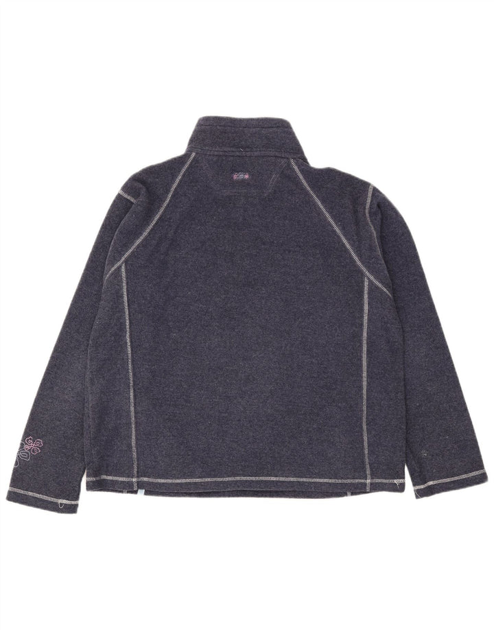 MUSTO Womens Oversized Sweatshirt Jumper UK 16 Large Navy Blue Floral