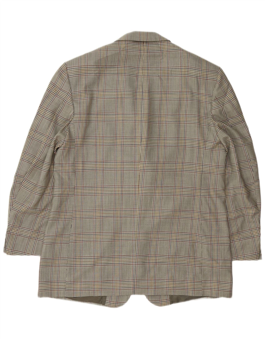Męska marynarka zapinana na 3 guziki Brooks Brothers IT 54 2XL Szara wełna w pepitkę