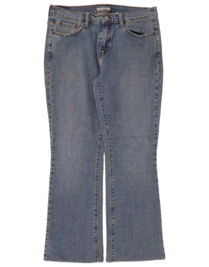 Damskie dżinsy Levi's 515 Bootcut US 12, duże, W32 L30, niebieska bawełna