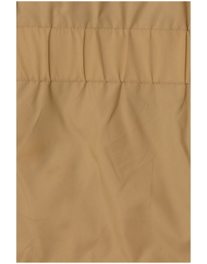 Damska kurtka użytkowa VINTAGE UK 16, duża, beżowa, z blokami kolorów