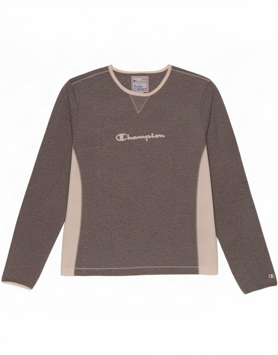 Koszulka Champion Womens Heritage Classics Graphic Top z długim rękawem UK 14, duża, szara