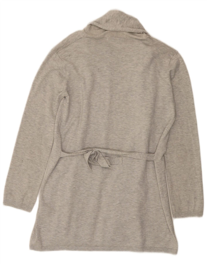 Sweter damski Zara z otwartym kardiganem UK 12 Średni szary wiskoza