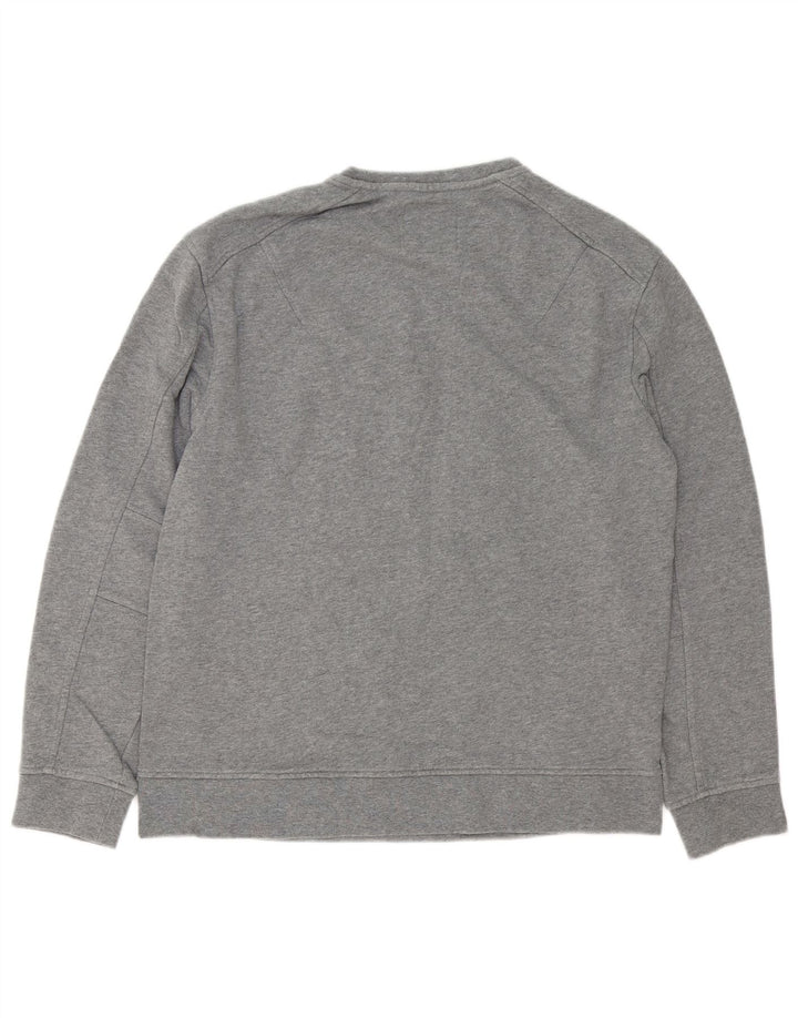 Męska bluza z grafiką Armani Exchange, średnioszara, bawełniana